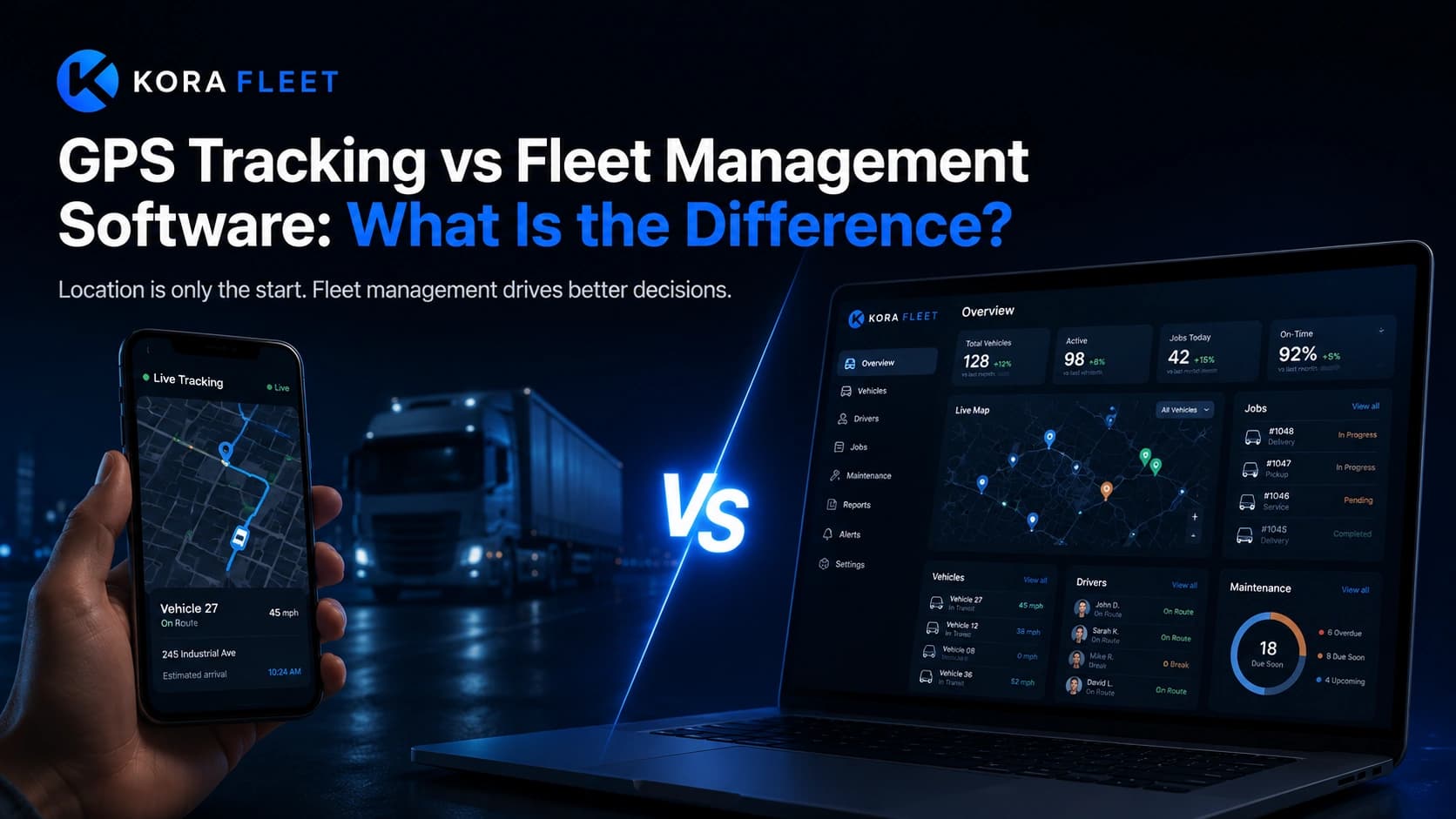 GPS Tracking vs Fleet Management Software: What Is the Difference?