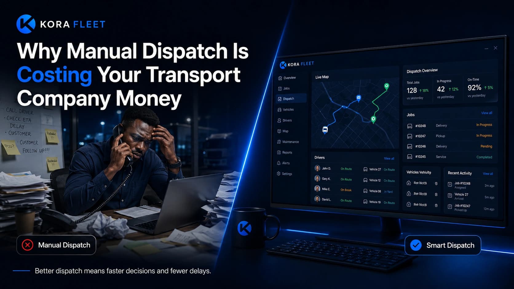 Why Manual Dispatch Is Costing Your Transport Company Money